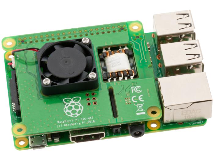 PoE hat för Raspberry Pi 3B+ @ electrokit (4 av 5)