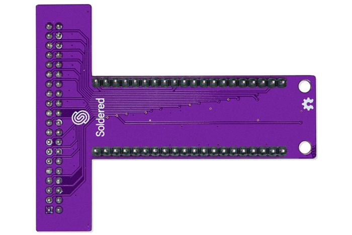 Raspberry Pi breakout-kort för kopplingsdäck med kabel @ electrokit (4 av 4)