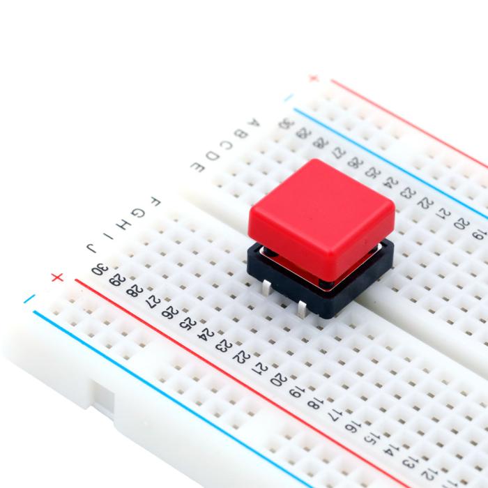 Taktil omkopplare PCB 12x12x7mm 2.55N @ electrokit (2 av 2)
