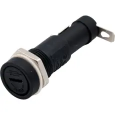 Säkringshållare 6x32mm 15A panelmonterad @ electrokit