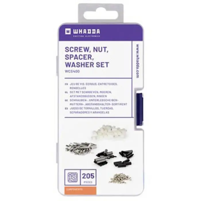 Bolt nut and spacer set 205 pcs @ electrokit (1 of 3)