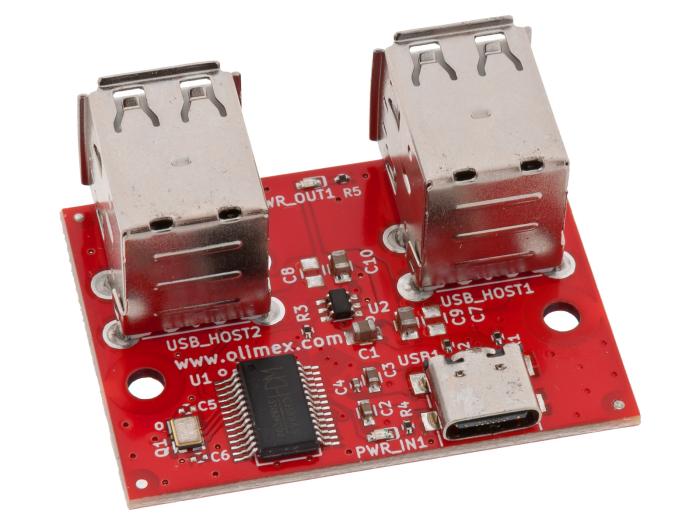 USB-hub för inbyggnad 4 portar @ electrokit (2 av 4)