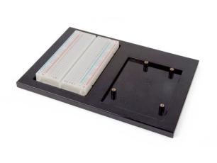 Project holder with 400-tie breadboard for UNO R3 and R4 @ electrokit
