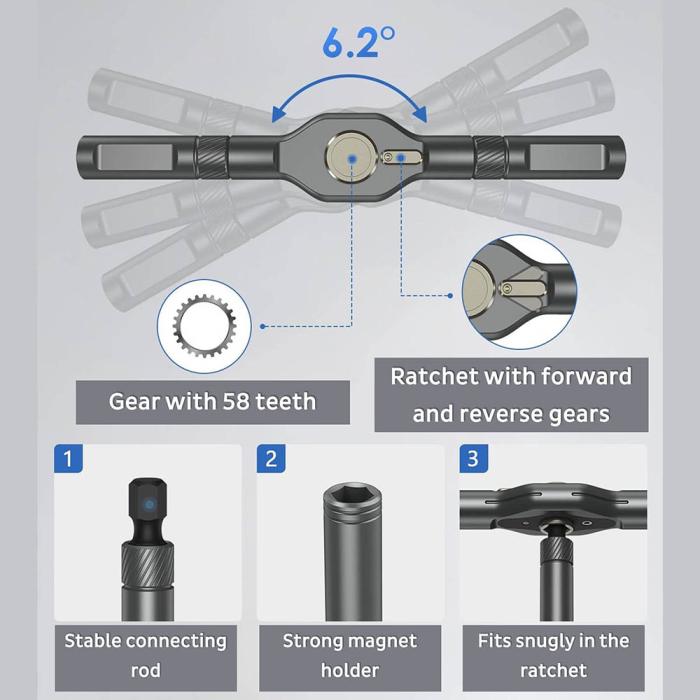 Precision Ratchet Set for Mechanics and Electronics @ electrokit (4 of 9)
