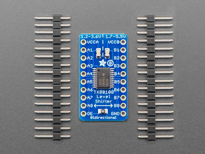 Logic level converter 8-ch 3.3V -- 5V Bi-directional TXB108 @ electrokit (3 of 4)