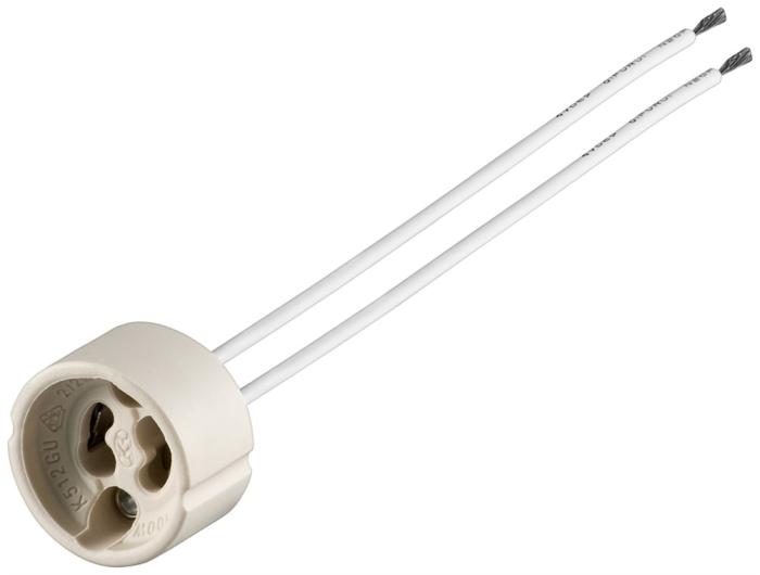Lampsockel GU10 med kabel @ electrokit (1 av 1)