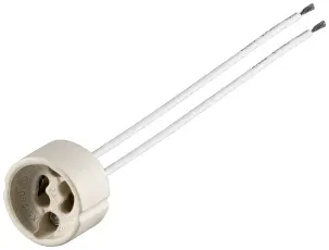 Lampsockel GU10 med kabel @ electrokit