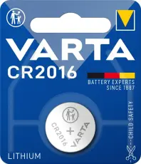CR2016 batteri litium 3V Varta @ electrokit