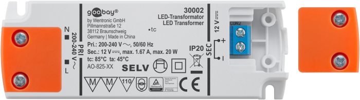 LED drivdon 12V (DC) 20W @ electrokit (2 av 5)