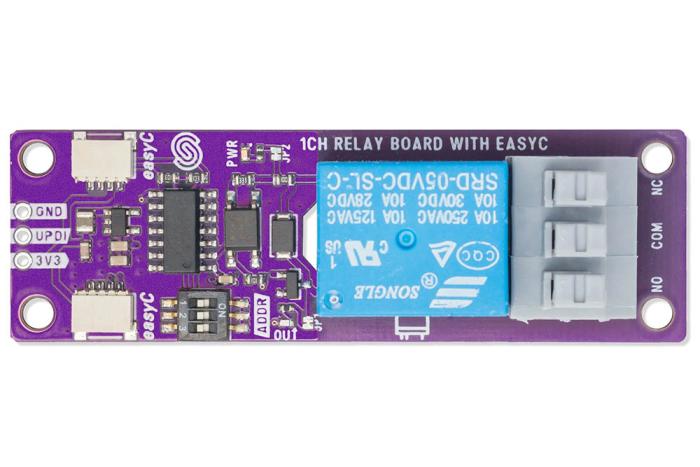 Reläkort opto-isolerat 250VAC/10A - Qwiic @ electrokit (3 av 4)