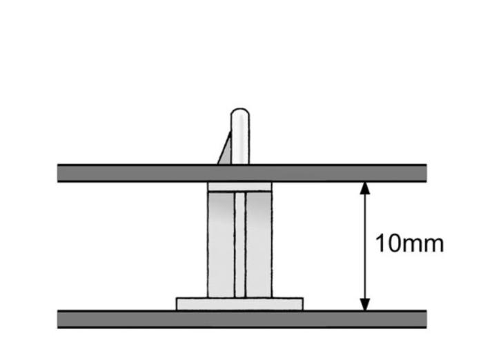 Spacer snap 10mm adhesive @ electrokit (2 of 3)