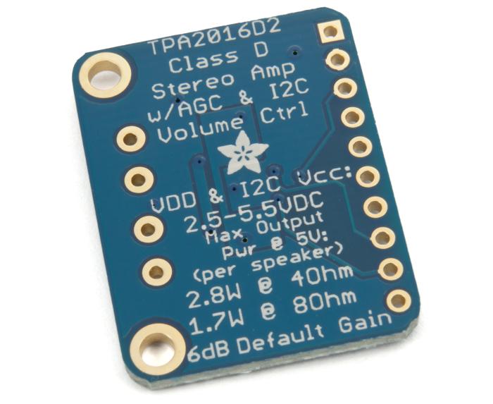 Förstärkare klass-D 2.8W stereo AGC I2C @ electrokit (2 av 2)