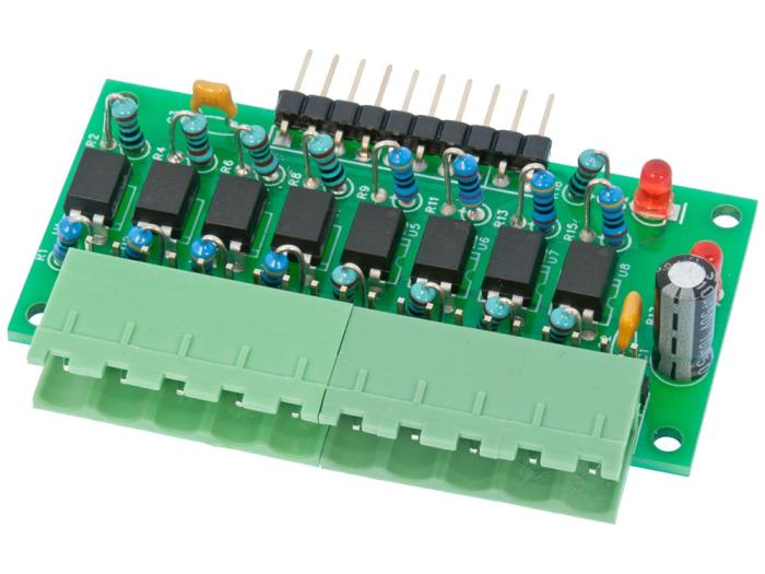 Isolated I/O board 8-ch - soldering kit @ electrokit (5 of 7)