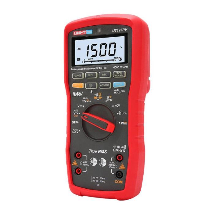 Multimeter Solar Pro PV 2500VDC IP67 UT197PV @ electrokit (3 av 13)