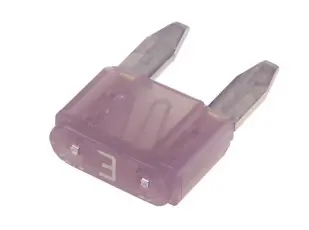 Flatsäkring 3A 32VDC - MINI ATM violett @ electrokit