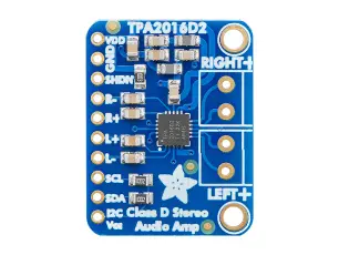 Förstärkare klass-D 2.8W stereo AGC I2C @ electrokit