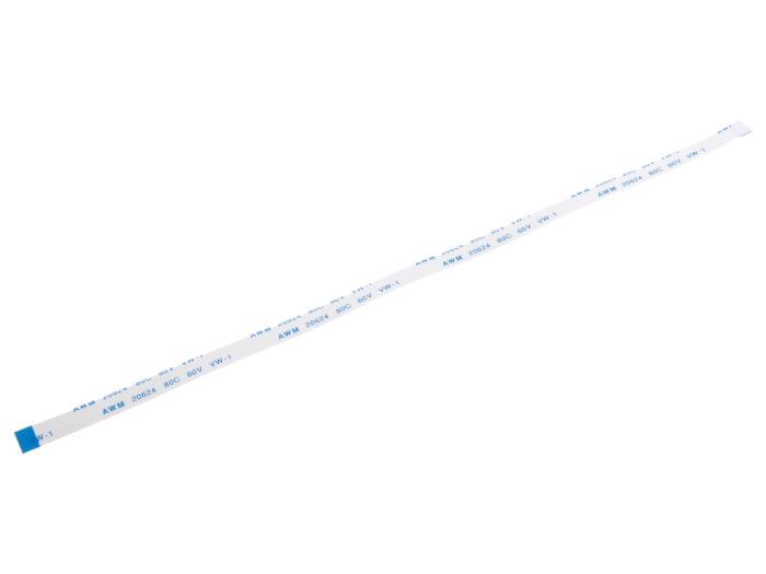 FPC-kabel 10-pol 0.5mm 200mm motsatt-sida @ electrokit (1 av 1)