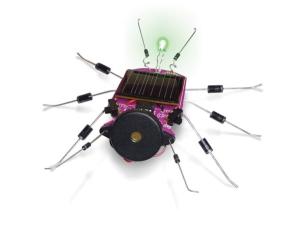 Electronic cricket with solarcell - soldering kit @ electrokit
