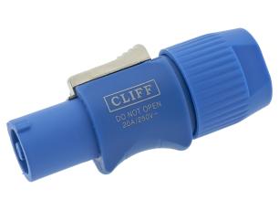 Power twist hona 3-pol 16A 250VAC blå @ electrokit