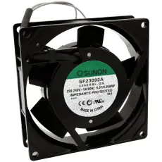 Fläkt 92x92x25mm 230VAC 37dBA 51m³/h @ electrokit