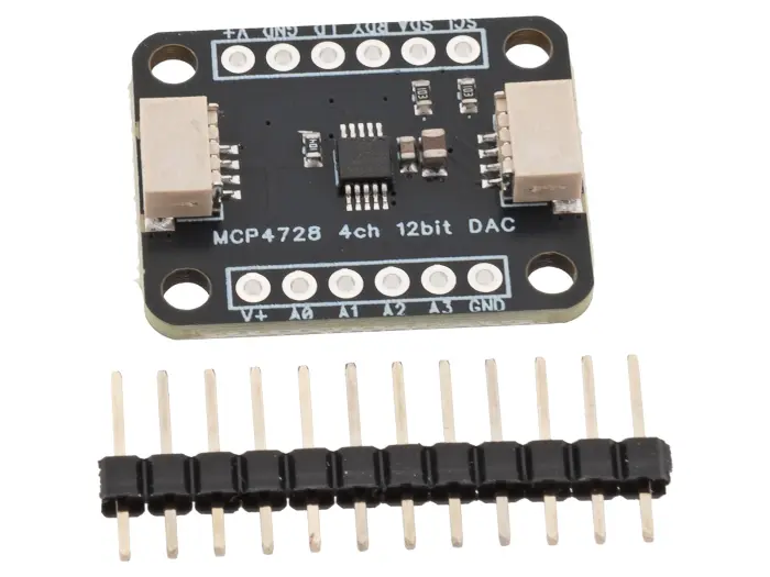 DA-omvandlare 4-kan 12-bit I2C QWIIC @ electrokit (1 of 4)
