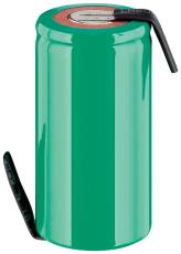 NiMH batteri Sub-C 3000mAh lödfanor @ electrokit