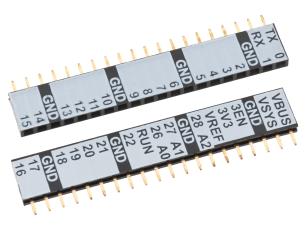 Female headers for Raspberry Pi Pico - vertical @ electrokit