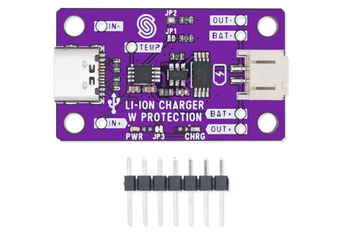 USB-C charger module extra protection Li-Ion/LiPo 1A @ electrokit (4 of 4)