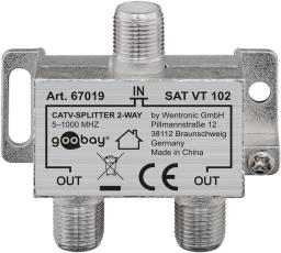 F-splitter 2-väg 3.7dB @ electrokit