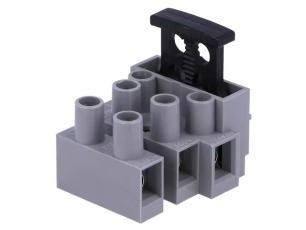 Kopplingsplint 2.5mm² 3-vägs med 5x20mm säkring @ electrokit