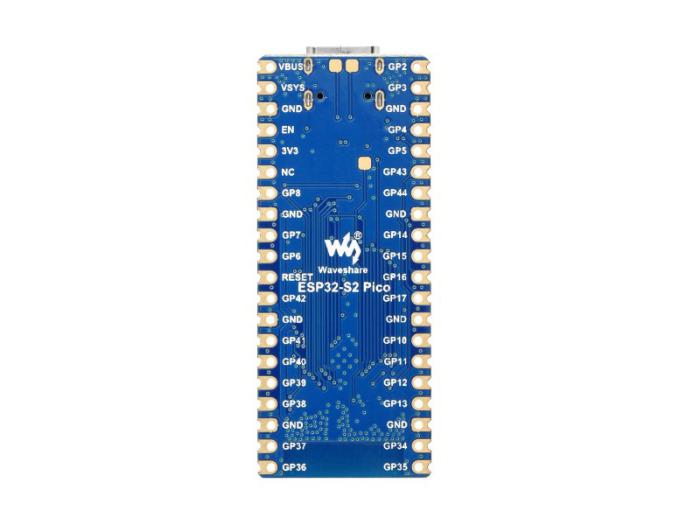 ESP32-S2 utvecklingskort - Pico-kompatibel @ electrokit (4 av 6)