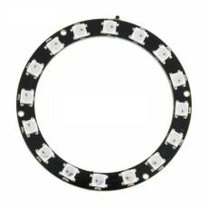 Adresserbar RGB LED-ring med 16 LED &oslash;60mm - WS2812 @ electrokit