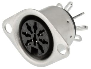 DIN hona 8-pol 270° chassi @ electrokit