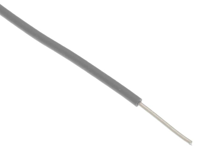 Kopplingstråd 0.26mm2 entrådig - grå /m @ electrokit (2 av 2)