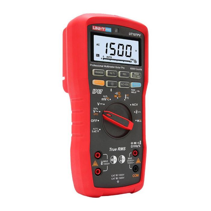 Multimeter Solar Pro PV 2500VDC IP67 UT197PV @ electrokit (4 av 13)