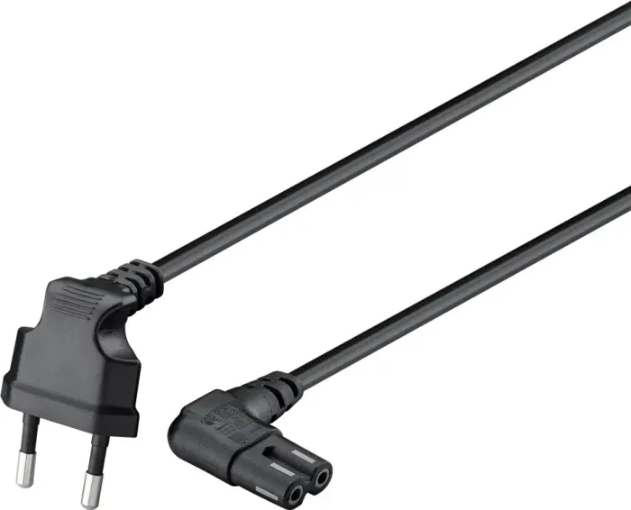 Connection Cable with Europlug, Angled, 3m, black @ electrokit (4 of 4)