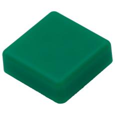 Topp för tryckknapp 12x12mm - grön @ electrokit