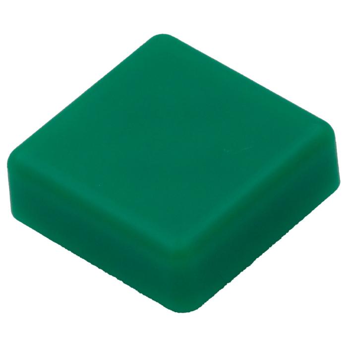 Cap for push button 12x12mm - green @ electrokit (1 of 1)