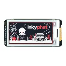 Inky pHAT 2.13" e-papper display för Raspberry Pi - svart/vit/röd @ electrokit