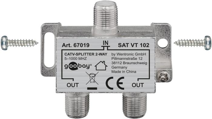 F-splitter 2-väg 3.7dB @ electrokit (2 av 2)