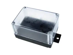 Apparatl&aring;da 72x50x40mm transparent lock @ electrokit