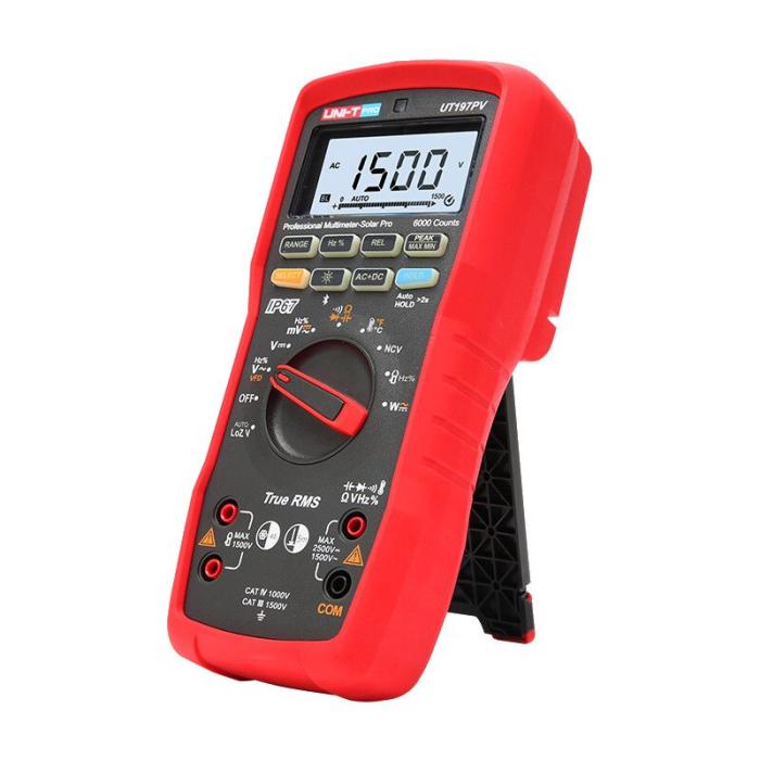 Multimeter Solar Pro PV 2500VDC IP67 UT197PV @ electrokit (5 av 13)