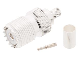 PL259 UHF female crimp RG-59/RG-8X @ electrokit