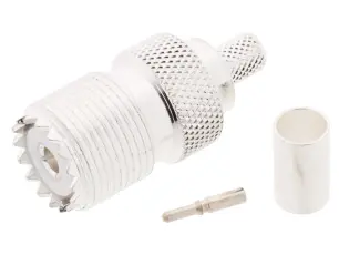 SO239 UHF hona crimp RG-59/RG-8X @ electrokit