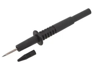 Nålspets 4mm svart @ electrokit