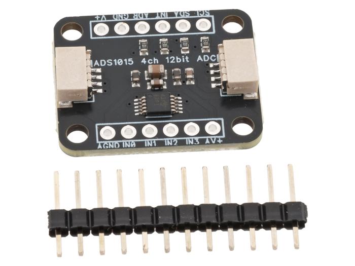AD-omvandlare 4-kan 12-bit I2C QWIIC @ electrokit (1 av 4)