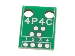 Adapterkort RJ10 / 4P4C @ electrokit