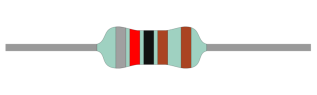 Resistor metal film 0.6W 1% 8.2kohm (8k2) @ electrokit