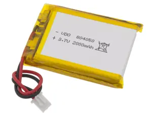 Batteri LiPo 3.7V 2000mAh - JST-XH @ electrokit