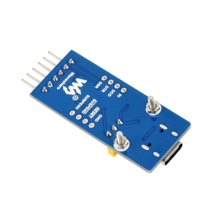 USB-C to UART module (TTL) 3.3V 6-pin with flow control @ electrokit (3 of 5)